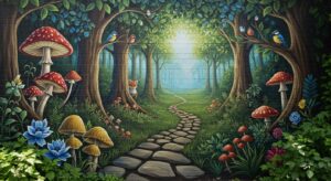 18 Creative Backyard Garden Wall Painting Ideas