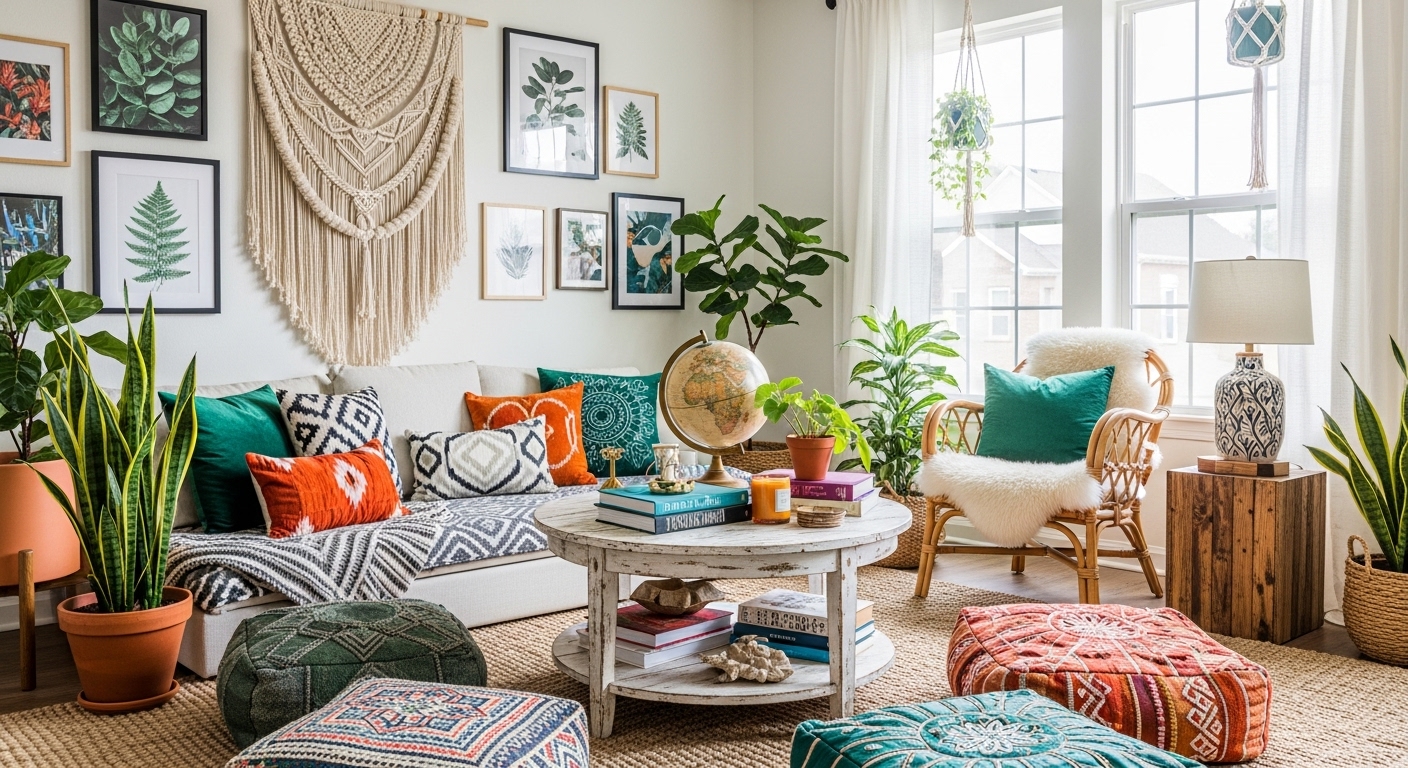 21 Stylish Boho Living Room Makeover Ideas