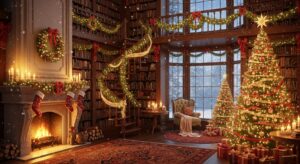Magical Christmas Library Decor Inspirations