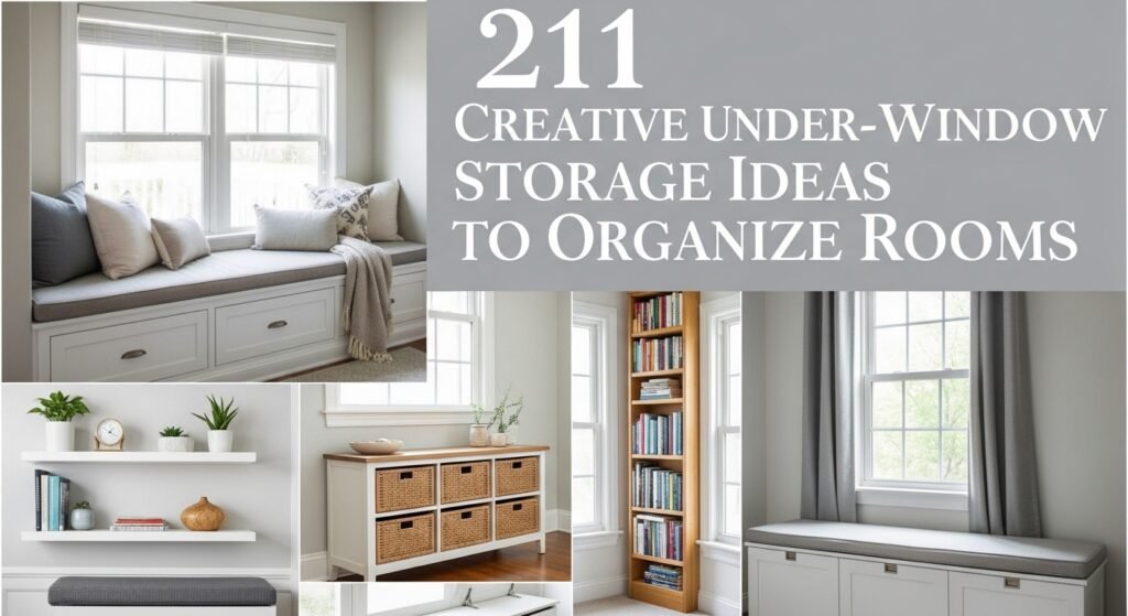 21 Creative Under-Window Storage Ideas to Organize Rooms