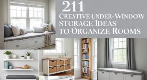 21 Creative Under-Window Storage Ideas to Organize Rooms