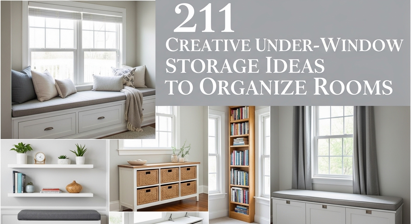 21 Creative Under-Window Storage Ideas to Organize Rooms