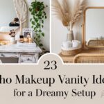 23 Boho Makeup Vanity Ideas for a Dreamy Setup