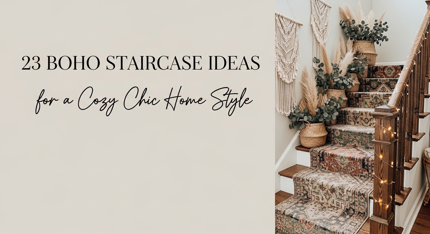 23 Boho Staircase Ideas for a Cozy Chic Home Style