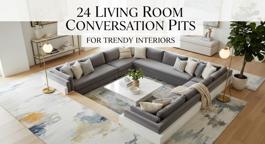 24 Living Room Conversation Pits for Trendy Interiors