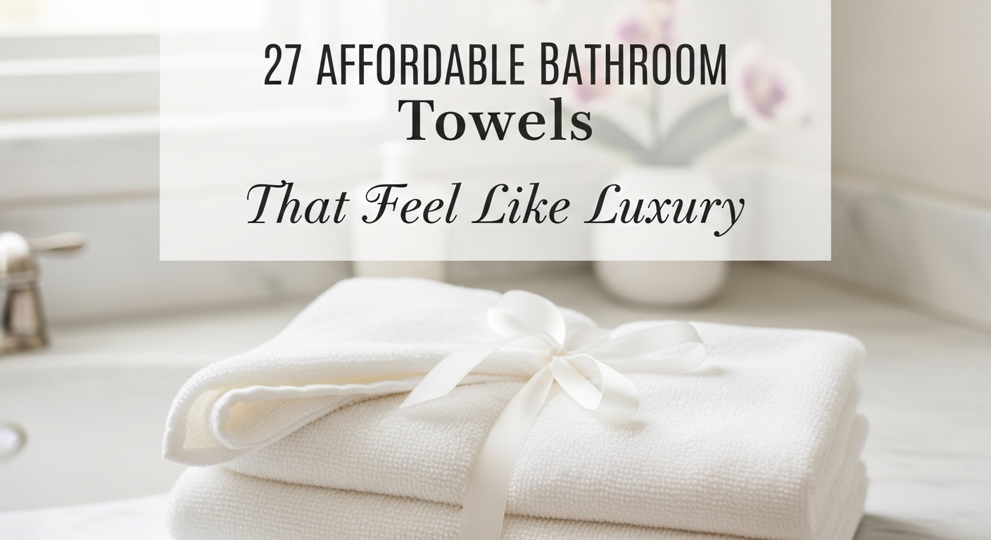 27 Affordable Bathroom Towels That Feel Like Luxury