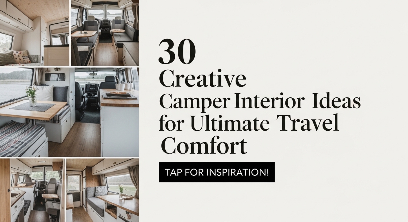 30 Creative Camper Van Interior Ideas for Ultimate Travel Comfort