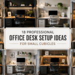18 Professional Office Desk Setup Ideas for Small Cubicles